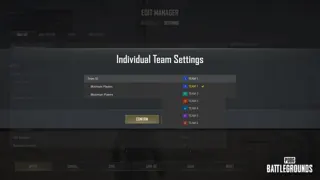 KRAFTON illustration for PUBG Playgrounds Team Selection Disabled? Check Individual Minimums and Overrides