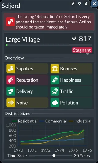 Transport Fever3 official instructional game interface, Urban Games
