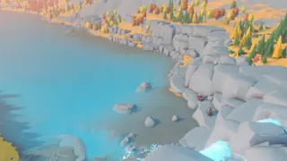 over the hill vehicles on a rocky shoreline — Funselektor