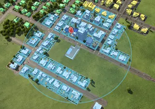 Official station catchment example, Urban Games