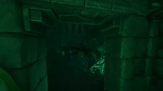 The flooded water-room passage in Sparkworks gameplay