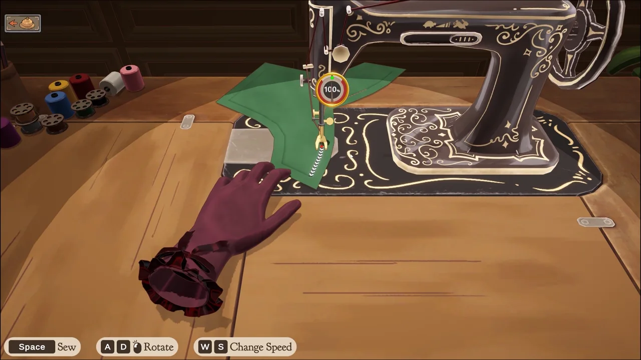 Fabric passing through the sewing machine — Cozy Lives / Free Lives