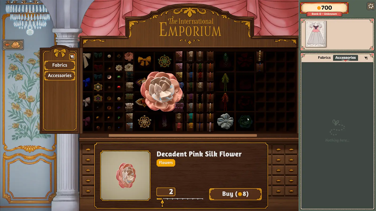 Cozy Lives / Free Lives promotional Dressmaker gameplay screenshot, used as a visual example