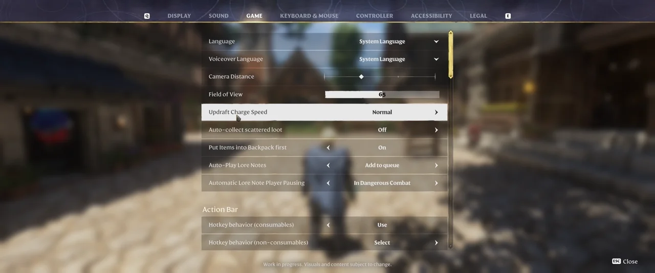 Auto-collect scattered loot setting in official Enshrouded footage — Keen Games
