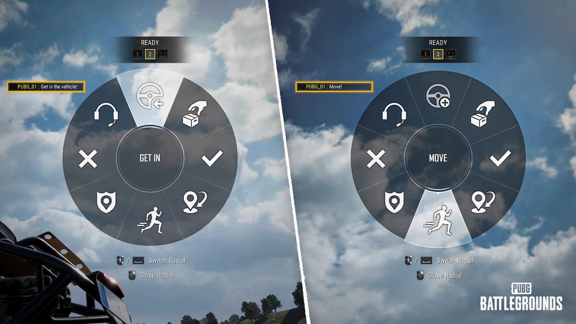 PUBG Message Radial — KRAFTON