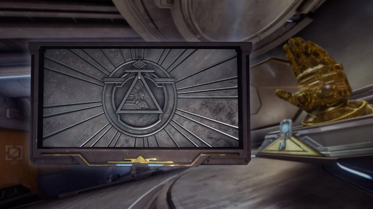 The Golden Hand Tribute is visible at the right of this official Corpus Ship scene. Use that tribute to spend the selected Crown.