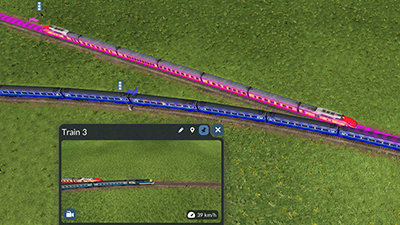 Official corrected junction example with a train clear of the crossing and the other train moving