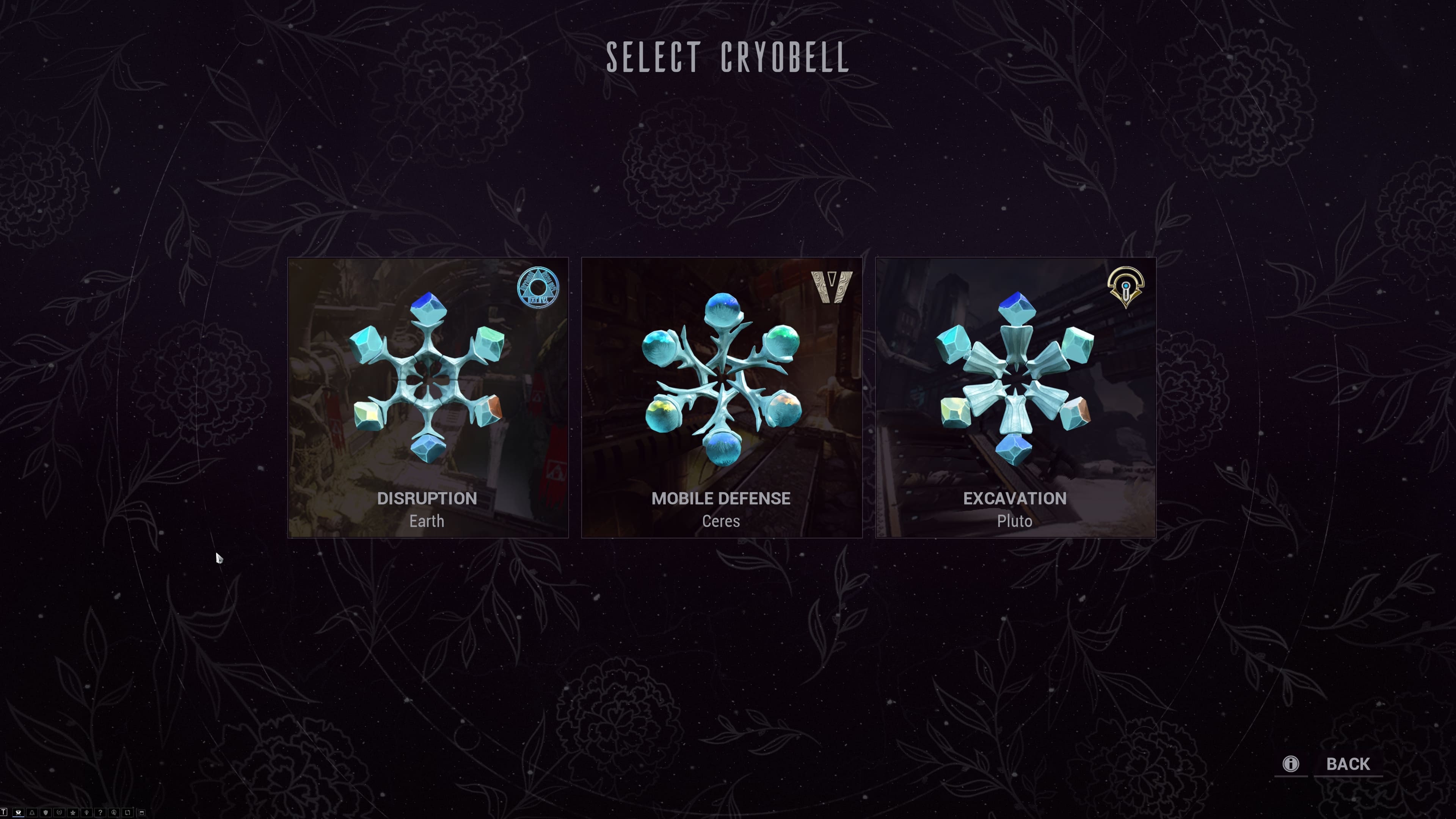 Official Warframe cryobell select image — Digital Extremes