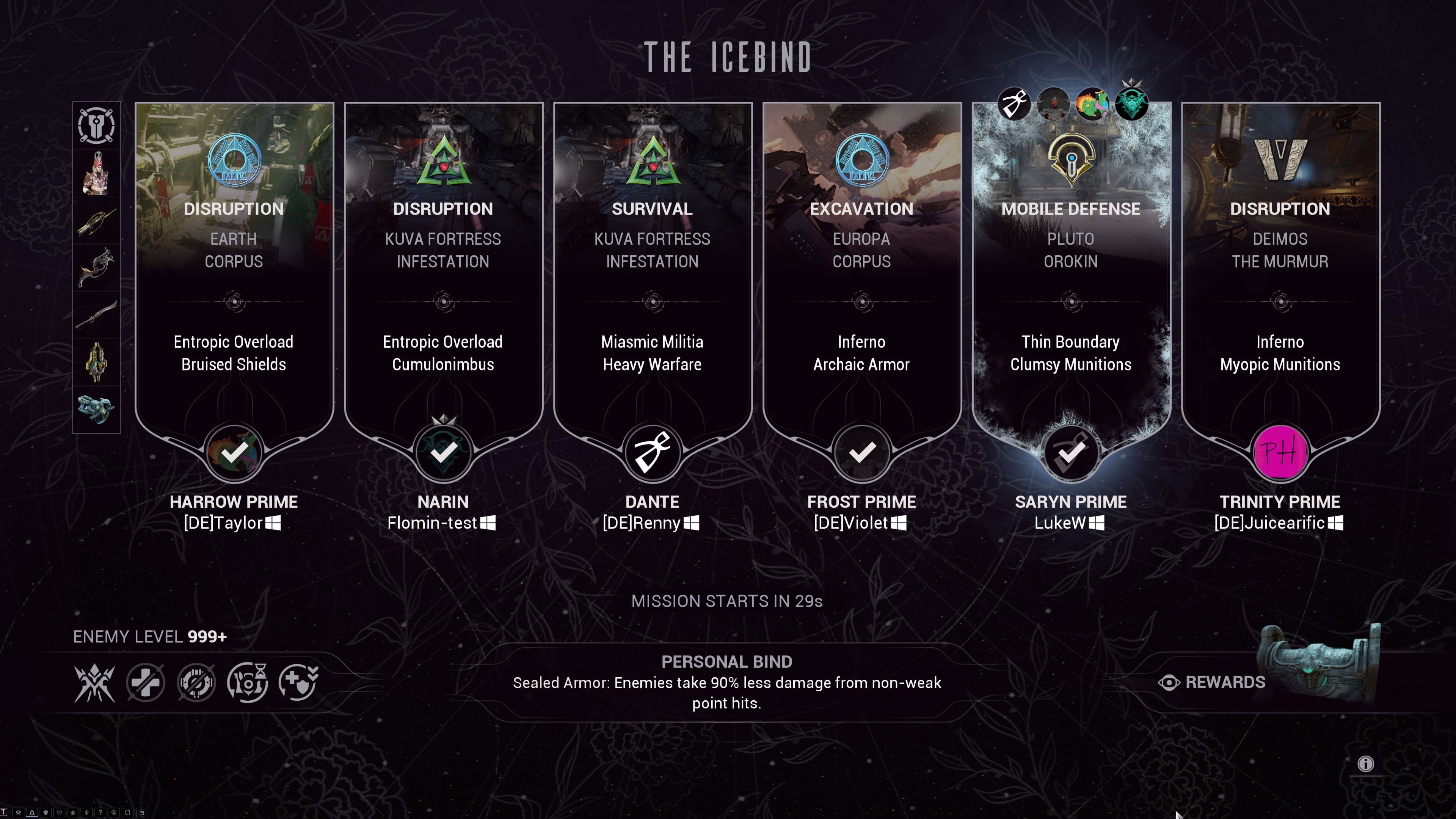 Official Warframe cryobell vote image — Digital Extremes