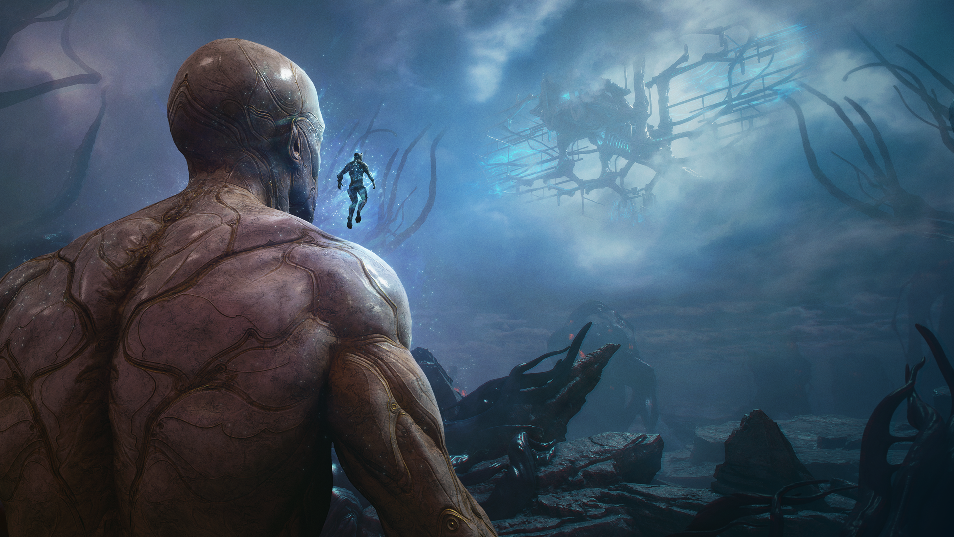 Official Warframe tau prologue image — Digital Extremes