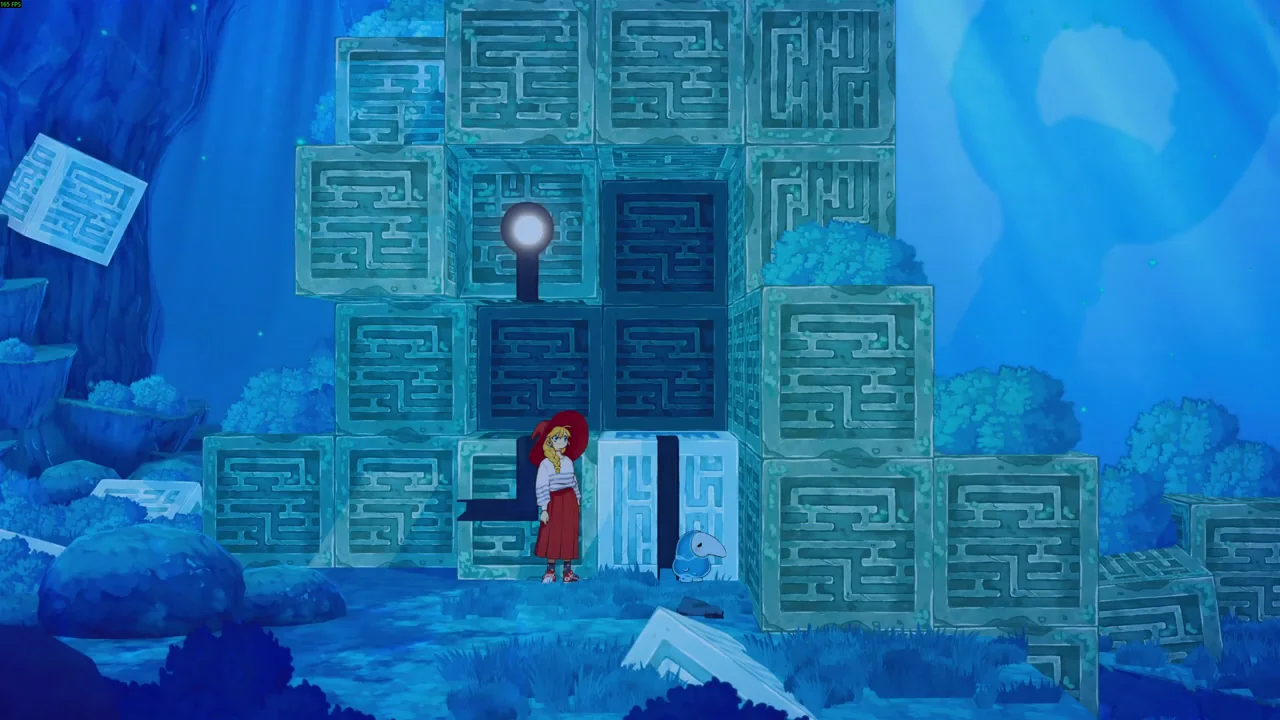 The Witch’s Bakery First Sadness Door: Slide the Blue Block Left — Apog Plays, CC BY demo gameplay